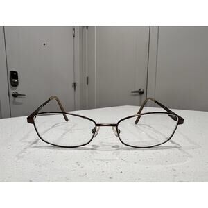 Adensco Eyeglasses Frame Ad227 09q‎ Woman’s Bronze 52-17-135 Frames Only
